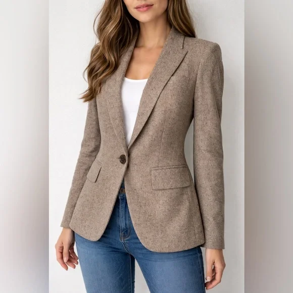 Veronica Beard Wool Blazer Cutaway Dickey Jacket 2 - Picture 1 of 6